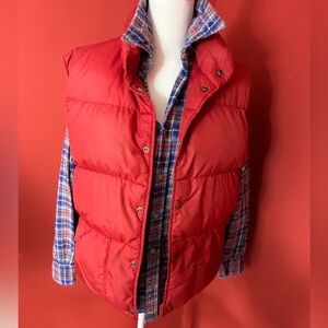 L.L.Bean Red Puffer Vest